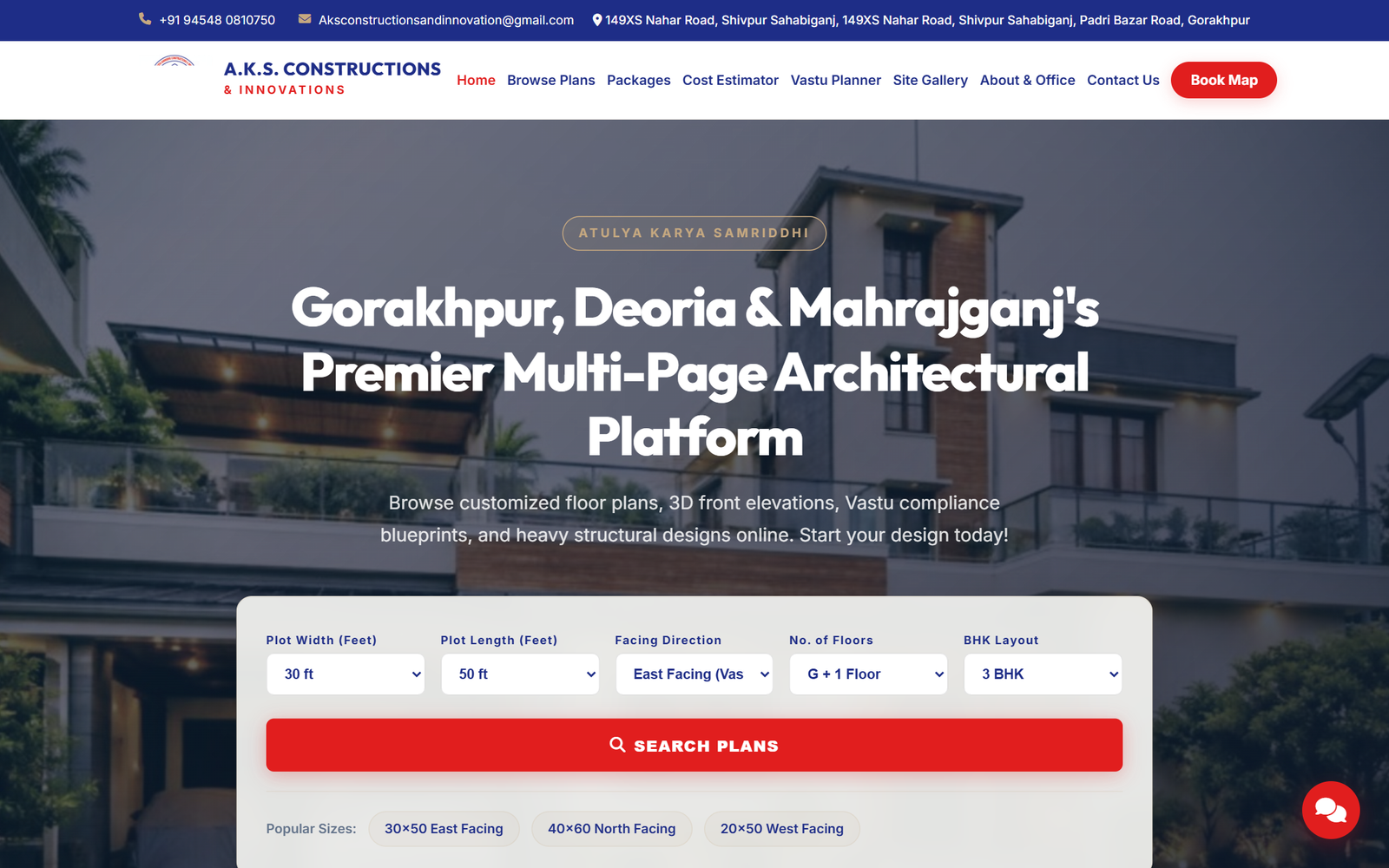 Aks Construction Website