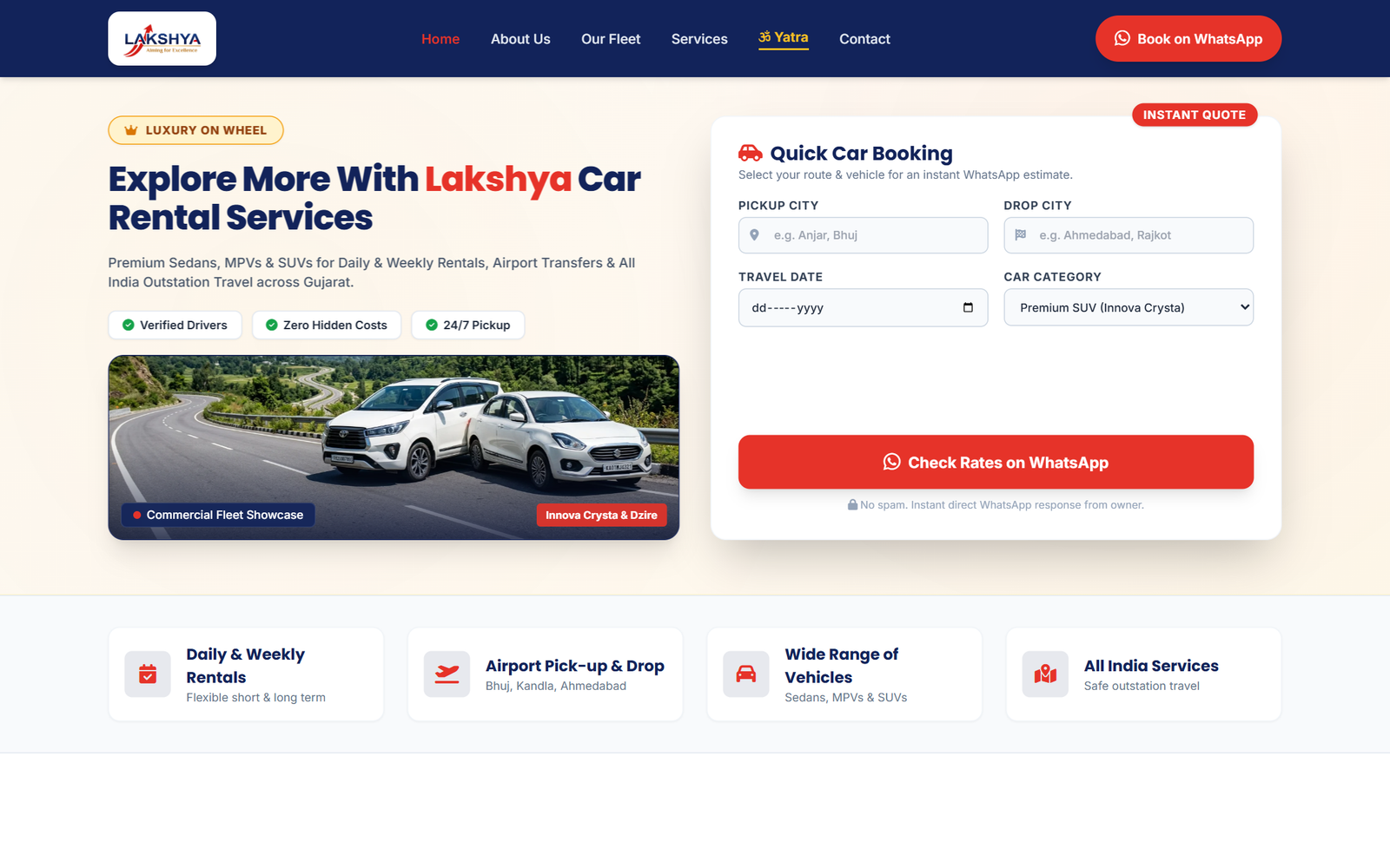 Lakshya Travel Solutions Website